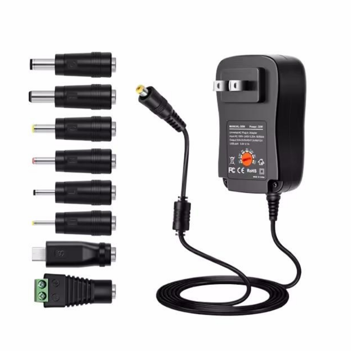 Dc Power Supply Variable - 30W Universal-Netzadapter mit Einstellbarer Spannung AC