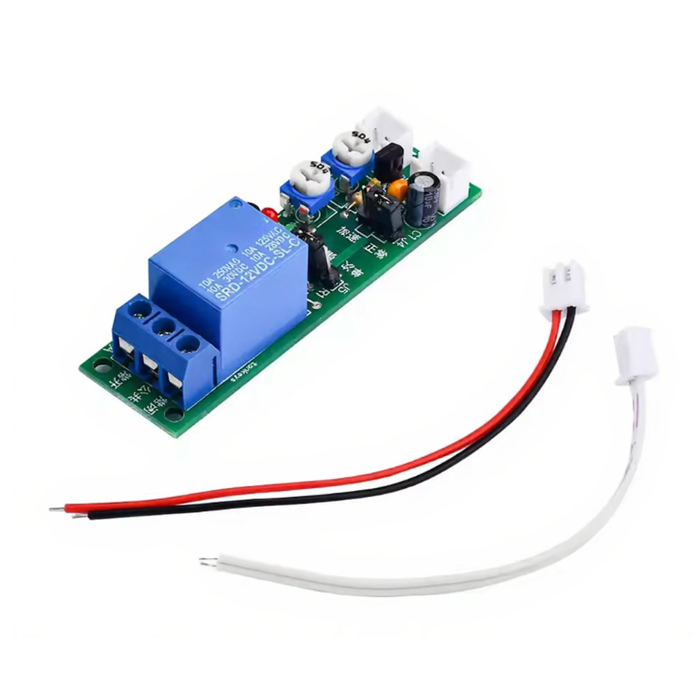 Relay Module 5V - DC-Eingangs-Zeitverzögerungsrelaismodul 5V/12V/24V Einstellbarer Zeitbereich von 1