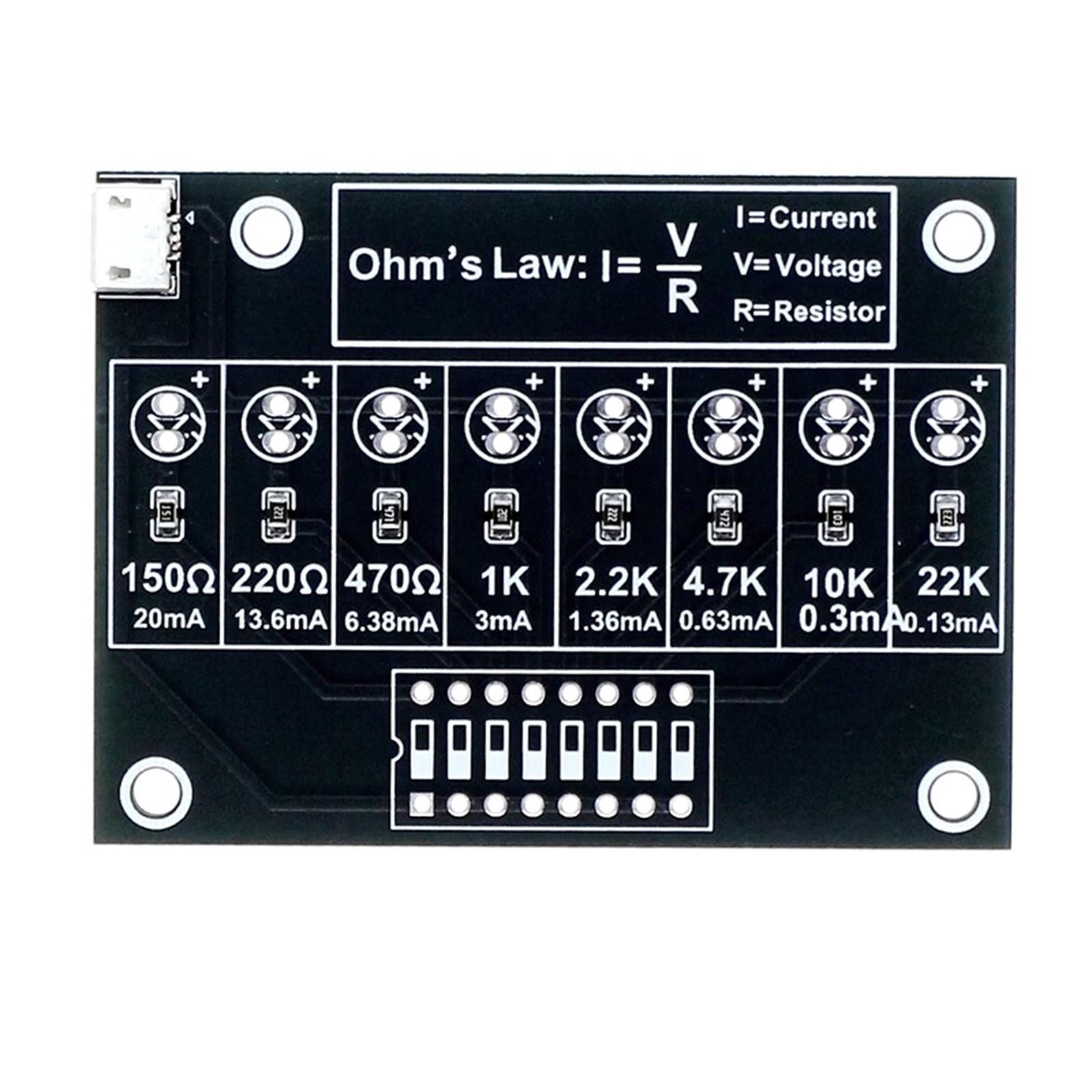 Diy Electronics Projects - DIY Lötübungs-Set Schweißset Elektronisches Schaltkreis-Projekt Trainings-Widerstands-Lernboard