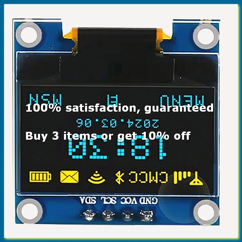 I2C Lcd Display - 0,96 Zoll OLED-Display-Bildschirmmodul I2C IIC 128x64