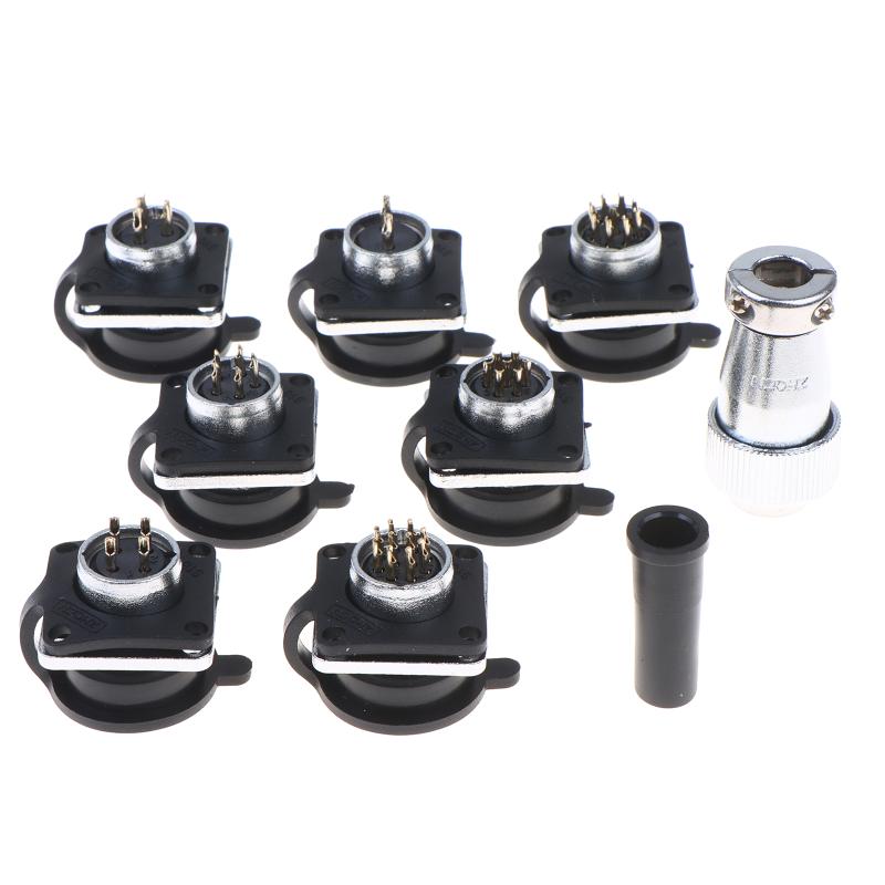 Diy Audio Electronics Projects - Luftfahrt-Steckverbinder-Set mit Metallgehäuse und mehreren Stiften
