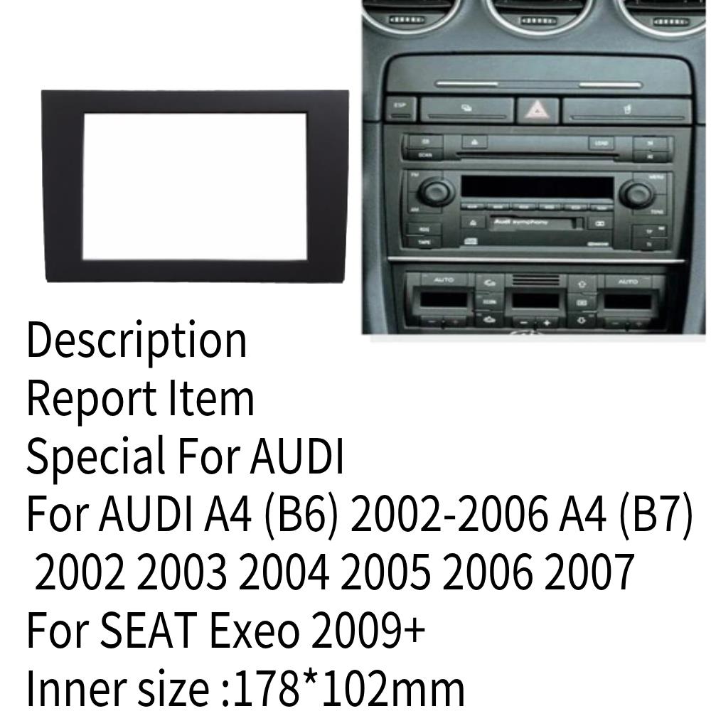 Diy Electronics Radio - Doppel-Din-Autoradio-Blende für Audi a4 (b6) 2013-2017