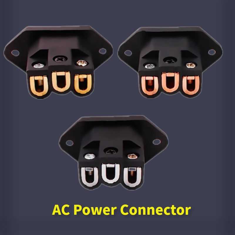 Diy Electronics Audio - 3-poliger AC-Stromanschluss, Audio-Stecker, IEC-Einlassbuchse, Unterhaltungselektronik, DIY,