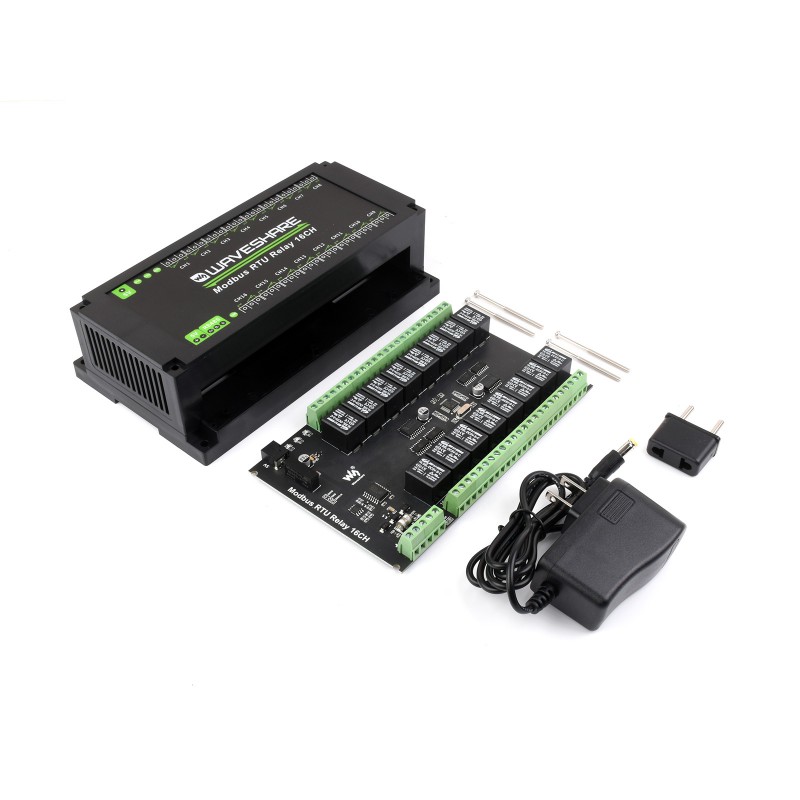 Relay Module 5V - RS485-Schnittstelle 5V Modbus RTU 16-Kanal-Relaismodul Fernbedienungsplatine