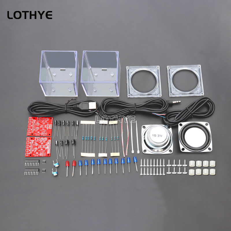 Diy Electronics Audio - DIY Elektronik-Bausatz 2-Kanal Mini-Lautsprecher-Bausatz Kleine Audioteile