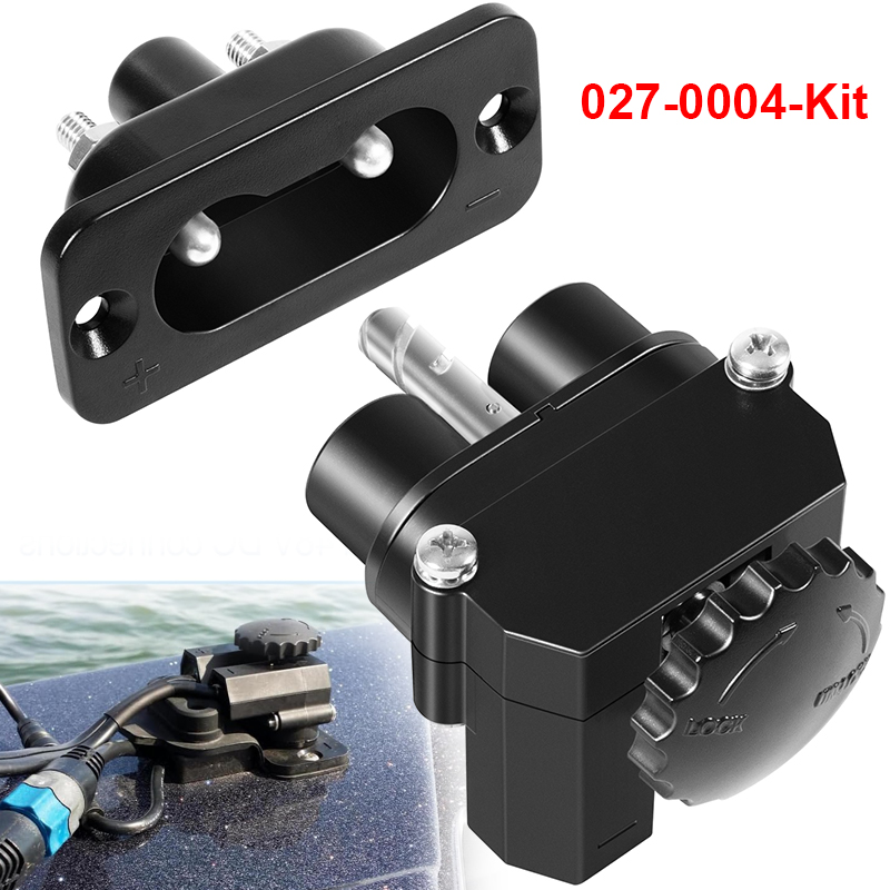 Diy Electronics Toys - 027-0004 Marine 12-48V DC Stromanschluss-Set, Außenborder-Trollingmotor-Stecker