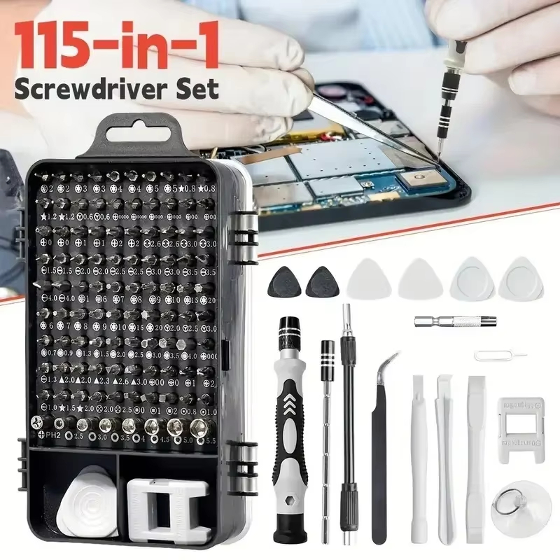 Diy Electronics For Beginners - 115-in-1 Präzisions-Schraubendreher-Set mit Magnetbits - Elektronik-Reparatur-Werkzeugset