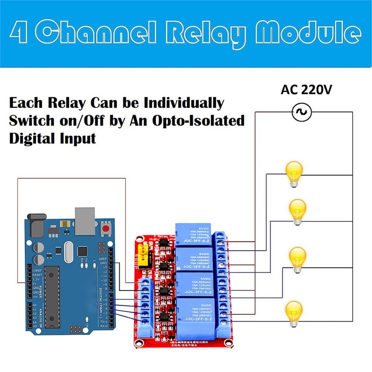 A49T 4-Kanal-Relaismodul 5V 12 – Relay Module 5V Bewertung und Preis