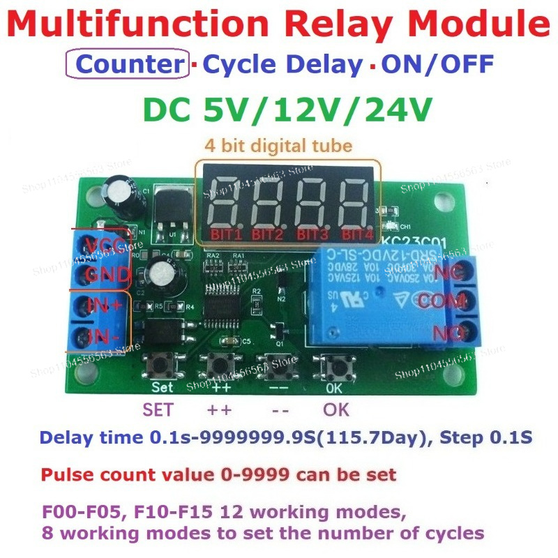 Multifunktions-Impulszähler-Sc – Relay Module 5V Bewertung und Preis