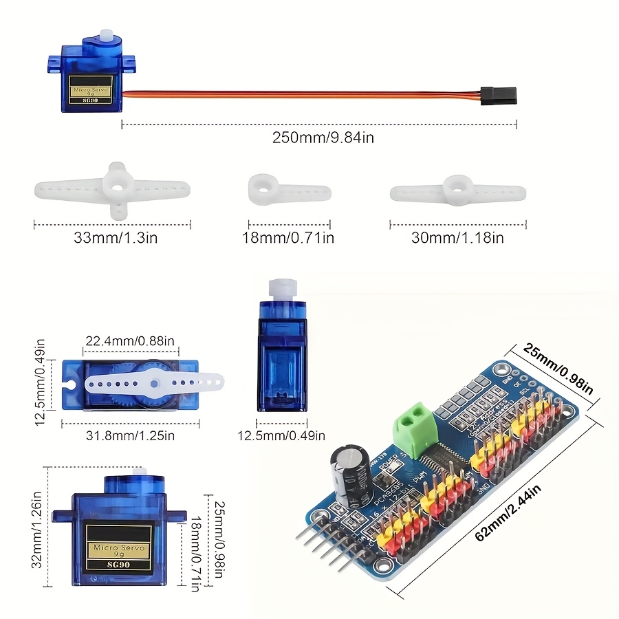 5 Stück SG90 9G Servomotoren + – Servo Motor Sg90 Bewertung und Preis