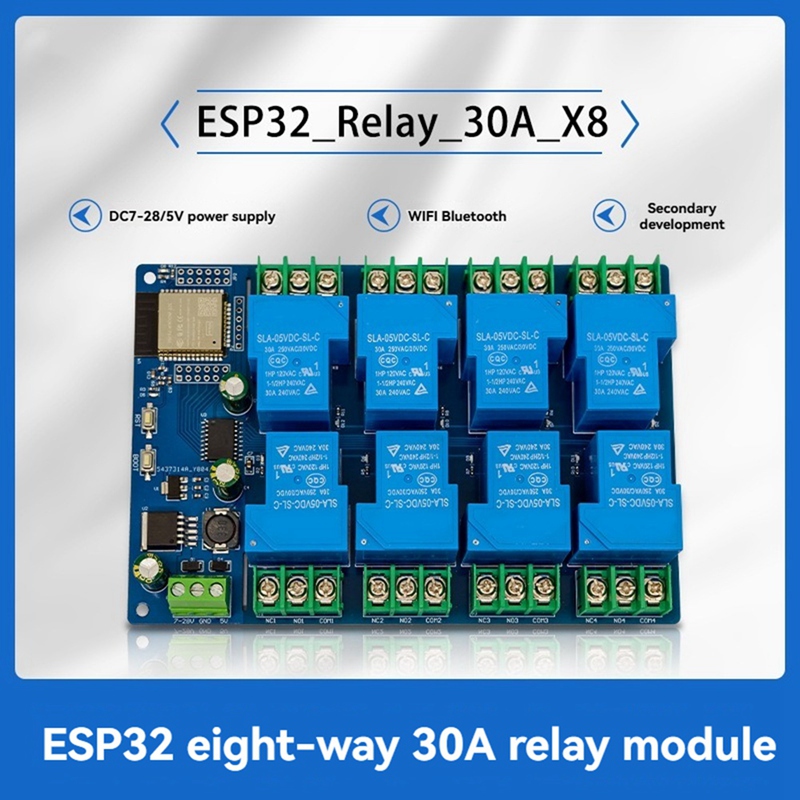 8-Kanal-Relaismodul 30 A DC7-2 – Relay Module 5V Bewertung und Preis