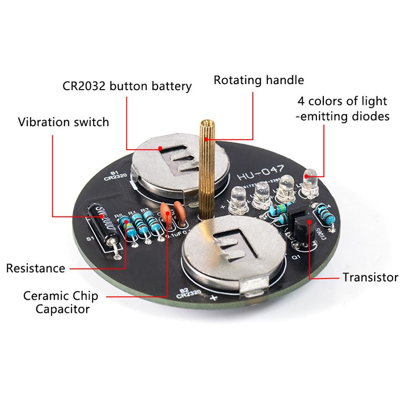 LED-Kreisel-Elektronik-DIY-Kit – Diy Electronics Kits For Beginners Bewertung und Preis
