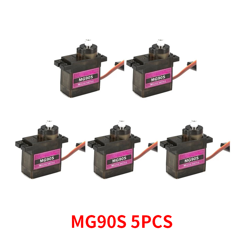4/5/10/20PCS MG90S Metall Getr – Servo Motor Sg90 Bewertung und Preis