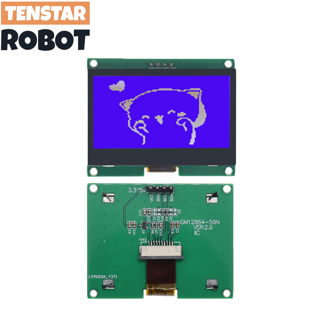 TENSTAR 12864-59N IIC 4P LCD M – I2C Lcd Display Bewertung und Preis